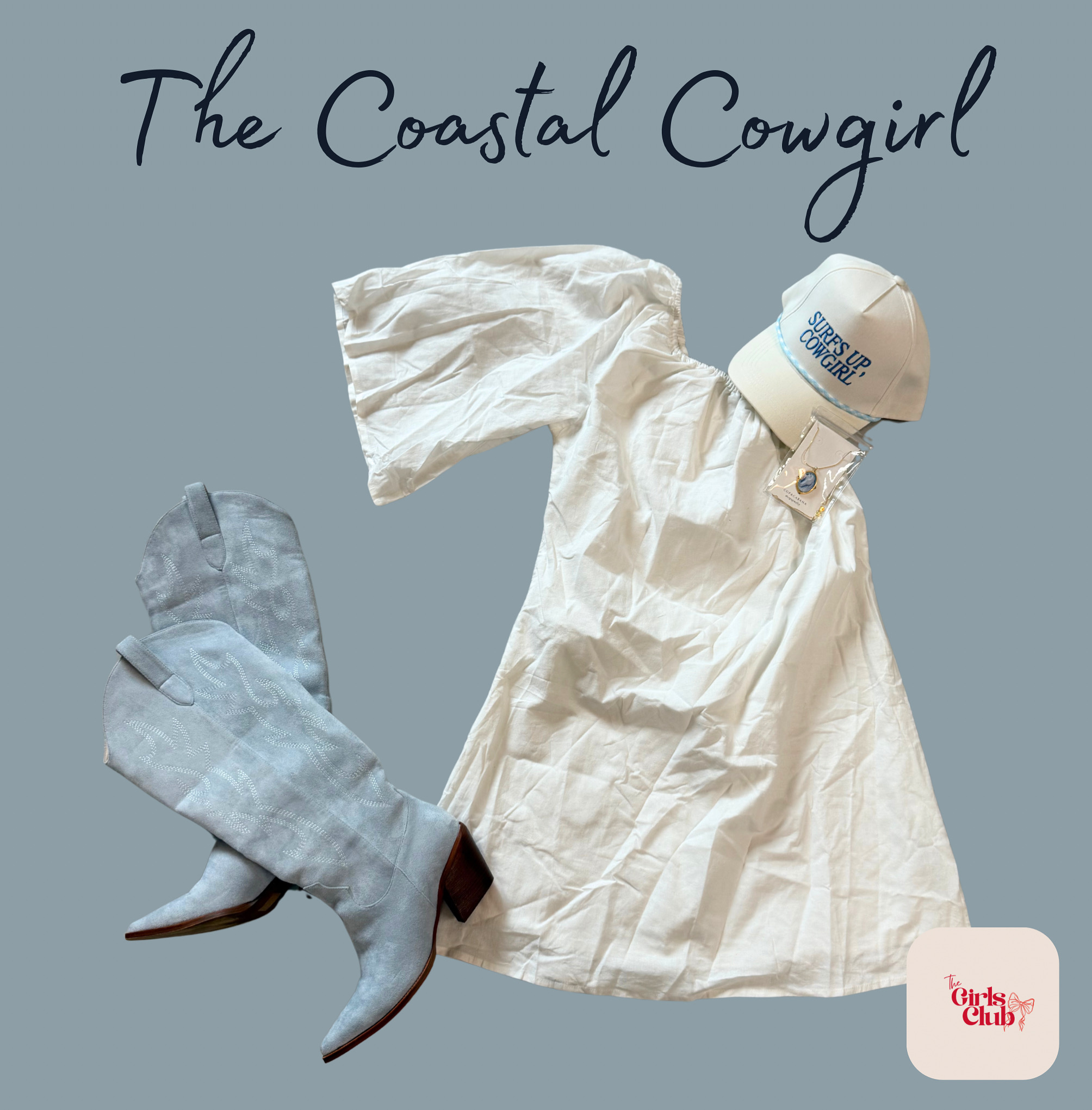 Beautiful fashion piece blending southern charm with west coast cool